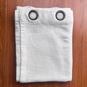 1pc Light Filtering Textured Weave Window Curtain Panel Threshold Beige 54 X 63